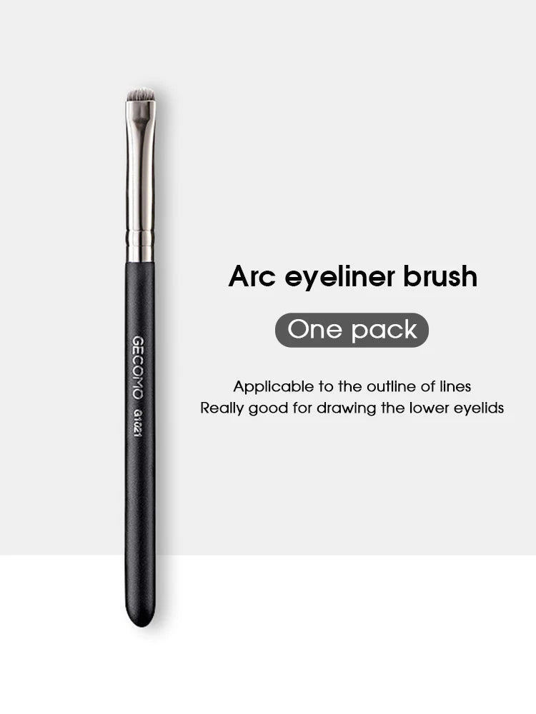 Professional Eye & Eyebrow Makeup Brush Set – Flat & Arc Brushes