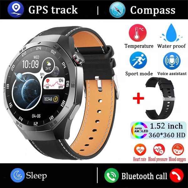 2025 Huawei GT5 Pro Smartwatch – HD AMOLED, GPS, Heart Rate, Bluetooth Call, IP68