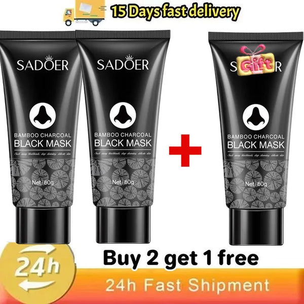 Bamboo Charcoal Blackhead Remover Mask – Peel-Off Pore Cleansing