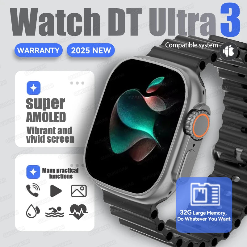 DT Ultra 3 Pro Smartwatch – GPS, NFC, BT Call, Waterproof