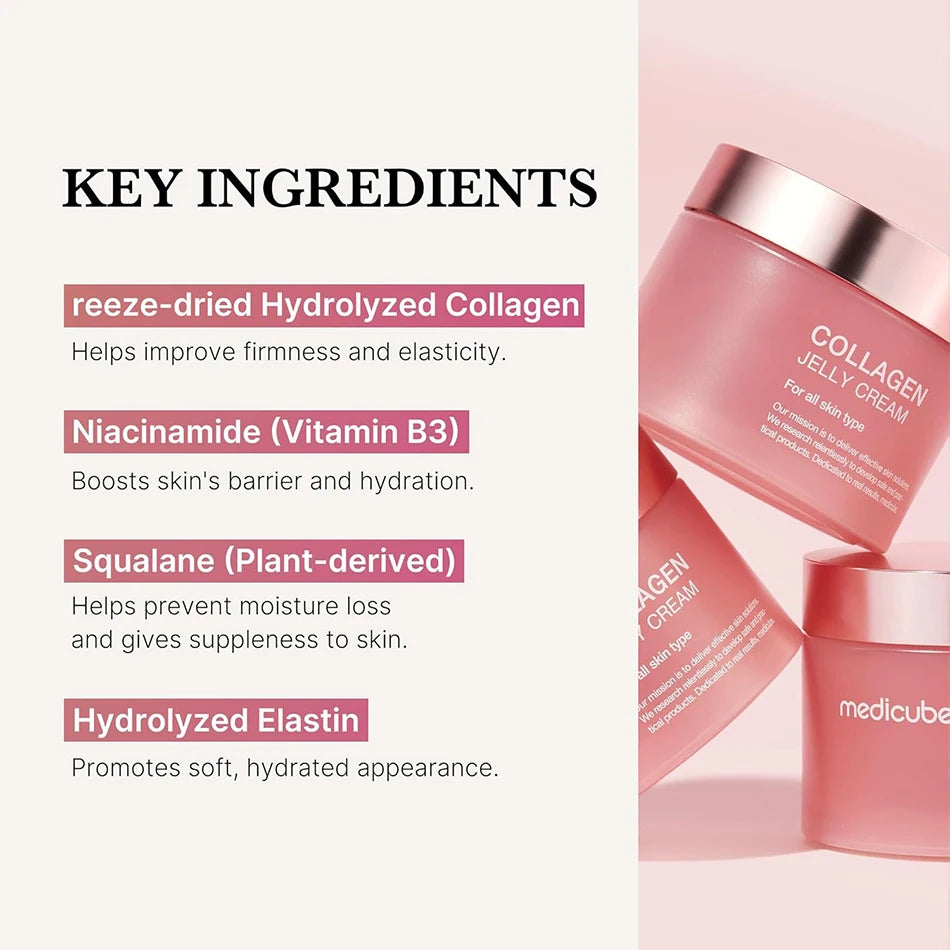 24H Glow & Lift Collagen Jelly Cream – Niacinamide & Hydrolyzed Collagen