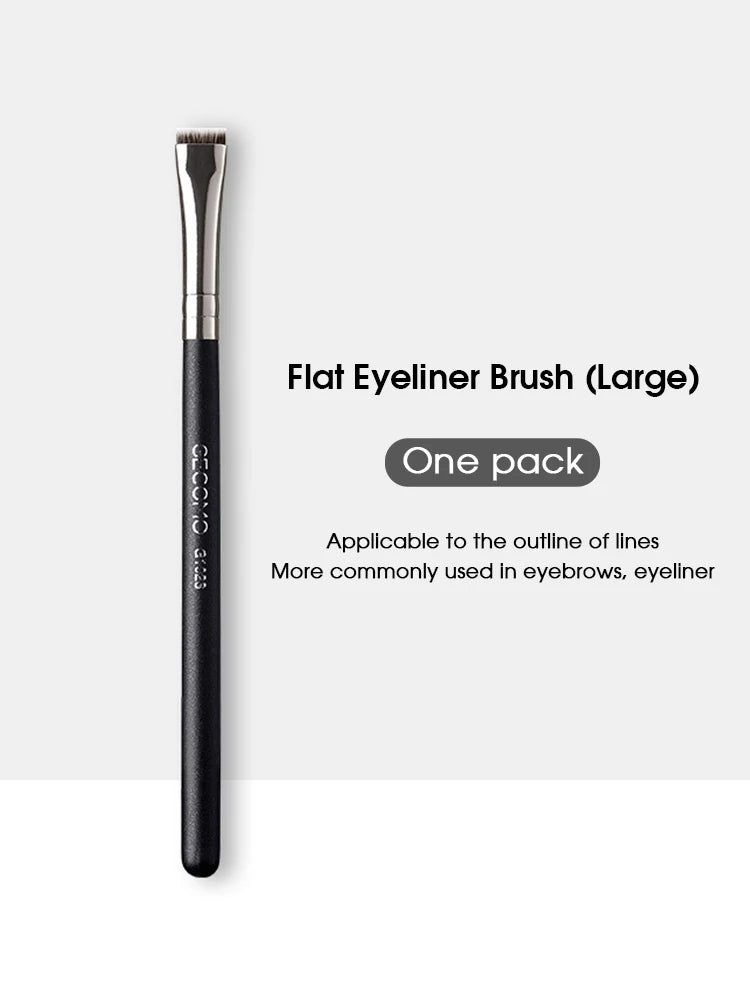Professional Eye & Eyebrow Makeup Brush Set – Flat & Arc Brushes