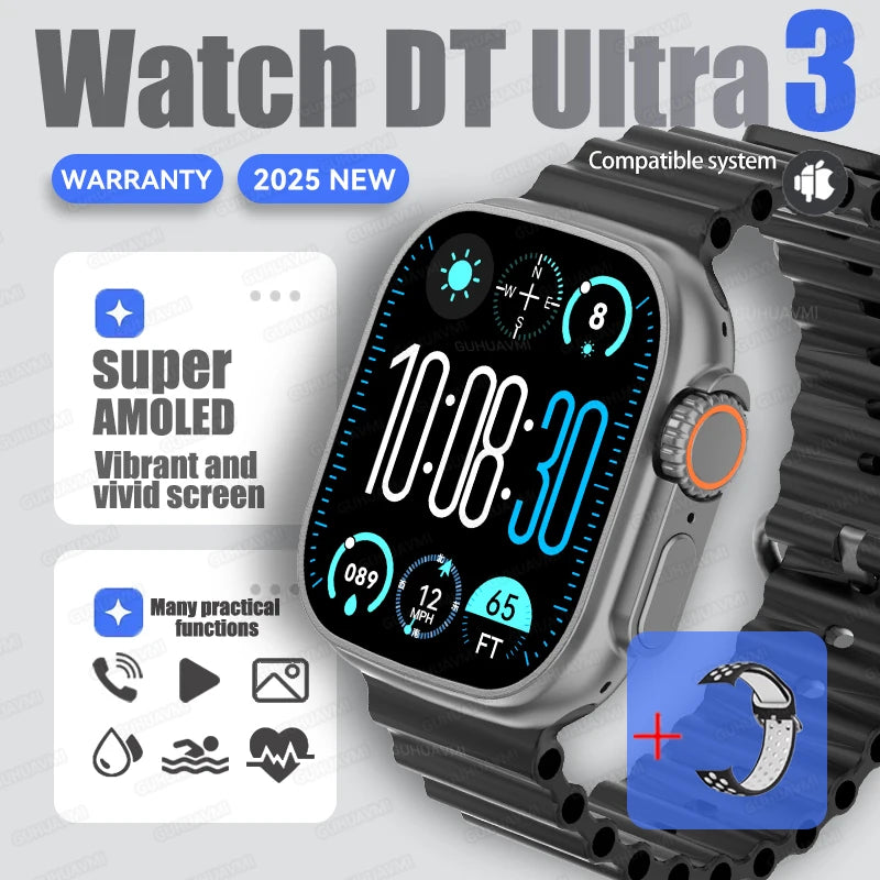 DT Ultra 3 Pro Smartwatch – GPS, NFC, BT Call, Waterproof