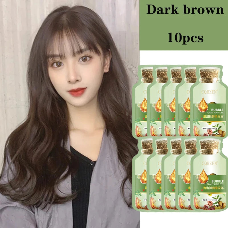 Herbal Hair Dye Shampoo – Gray Coverage & Hair Care