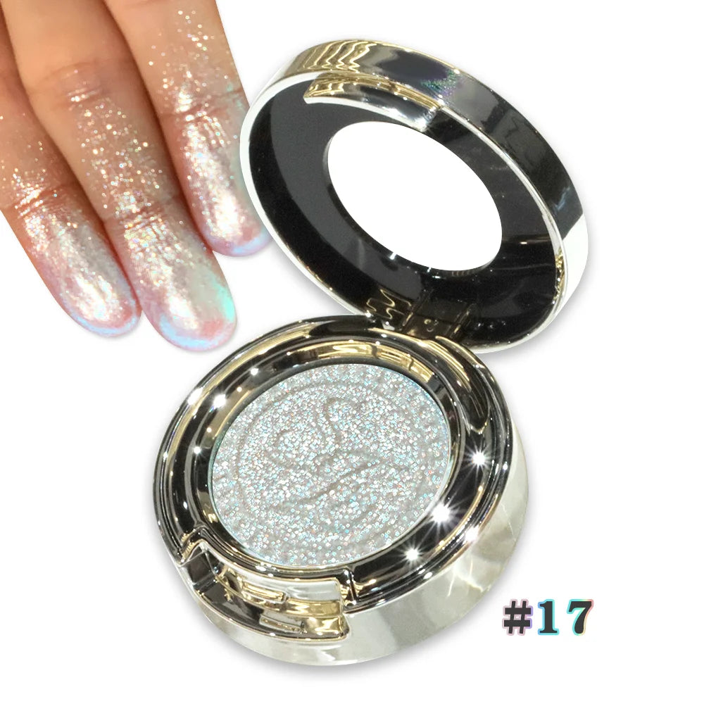 High-Pigment Multichrome Pearly Shimmer Eyeshadow – Long-Lasting