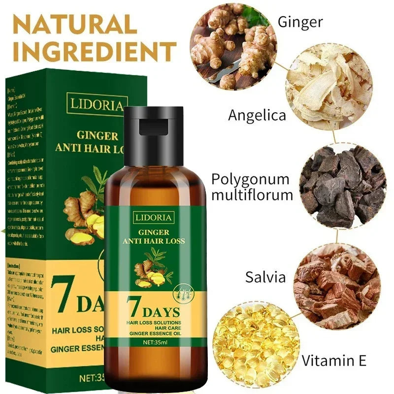 Ginger Hair Growth Serum – Anti-Hair Loss & Regrowth