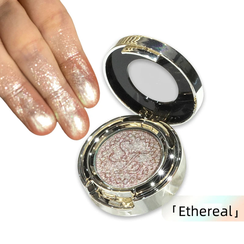 High-Pigment Multichrome Pearly Shimmer Eyeshadow – Long-Lasting