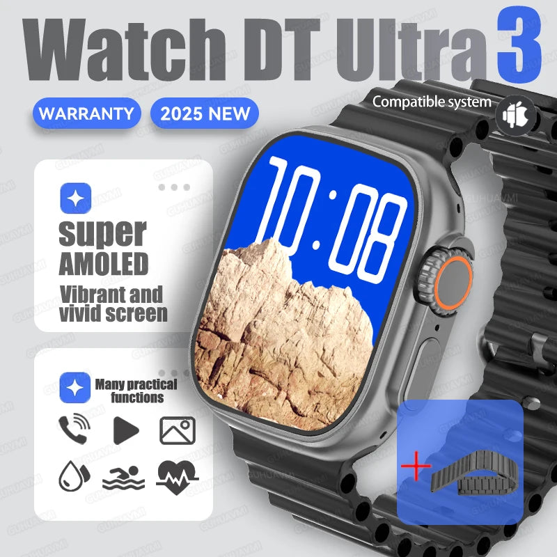 DT Ultra 3 Pro Smartwatch – GPS, NFC, BT Call, Waterproof