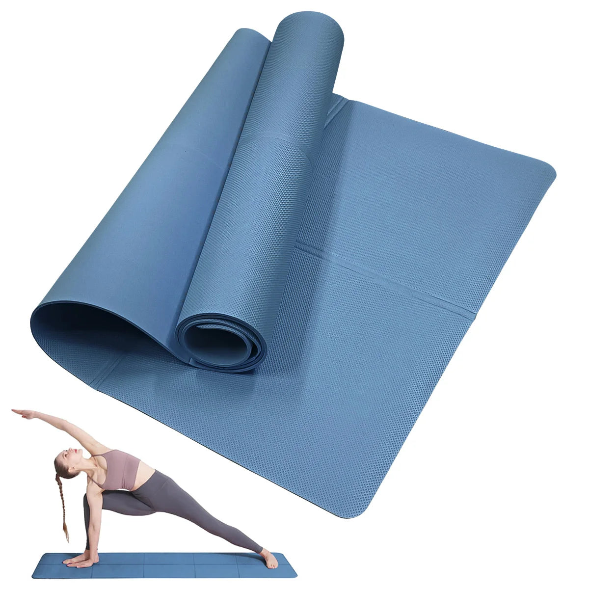 4mm EVA Yoga Mat – Anti-Slip Fitness & Pilates Exercise Mat