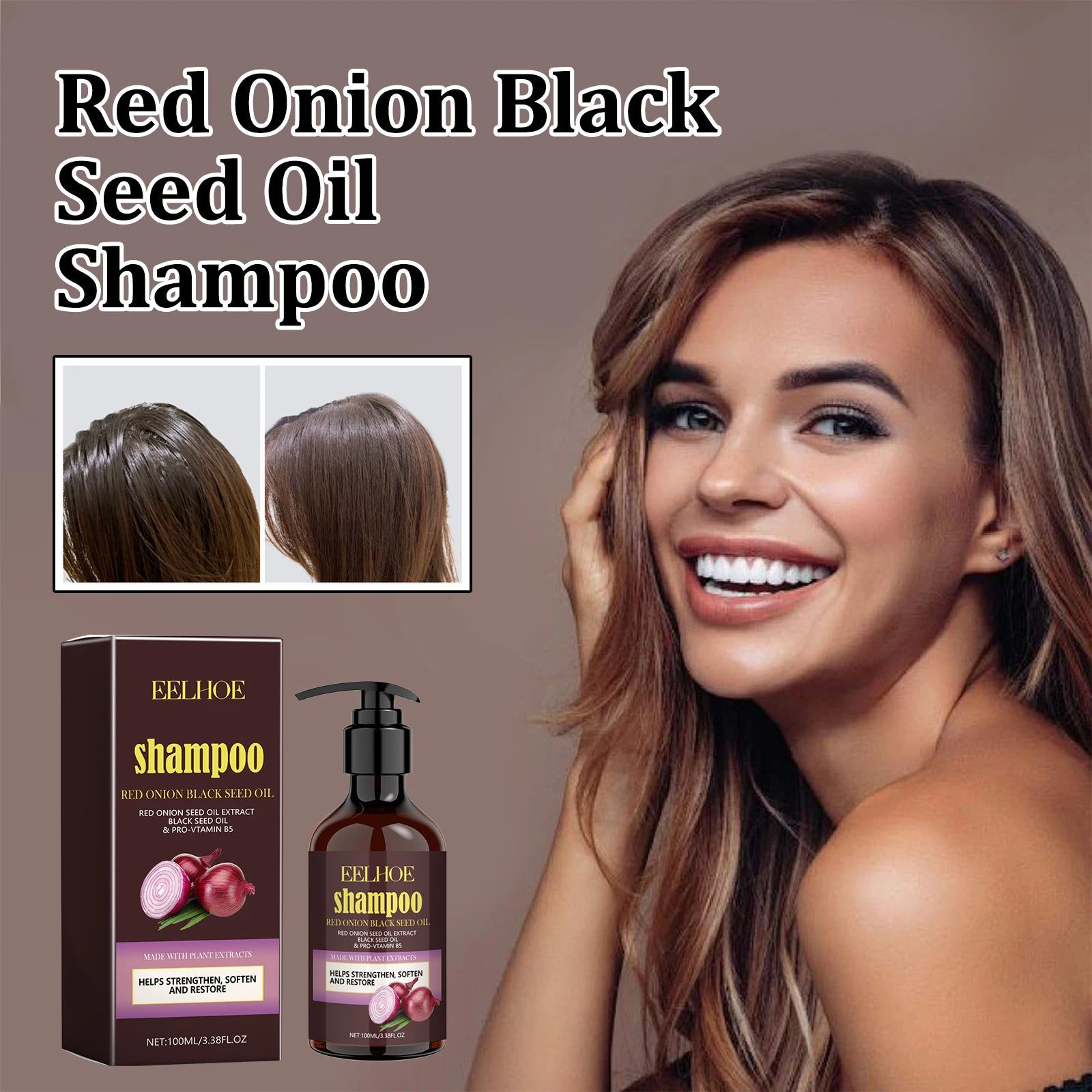 Eelhoe Red Onion & Black Seed Hair Shampoo