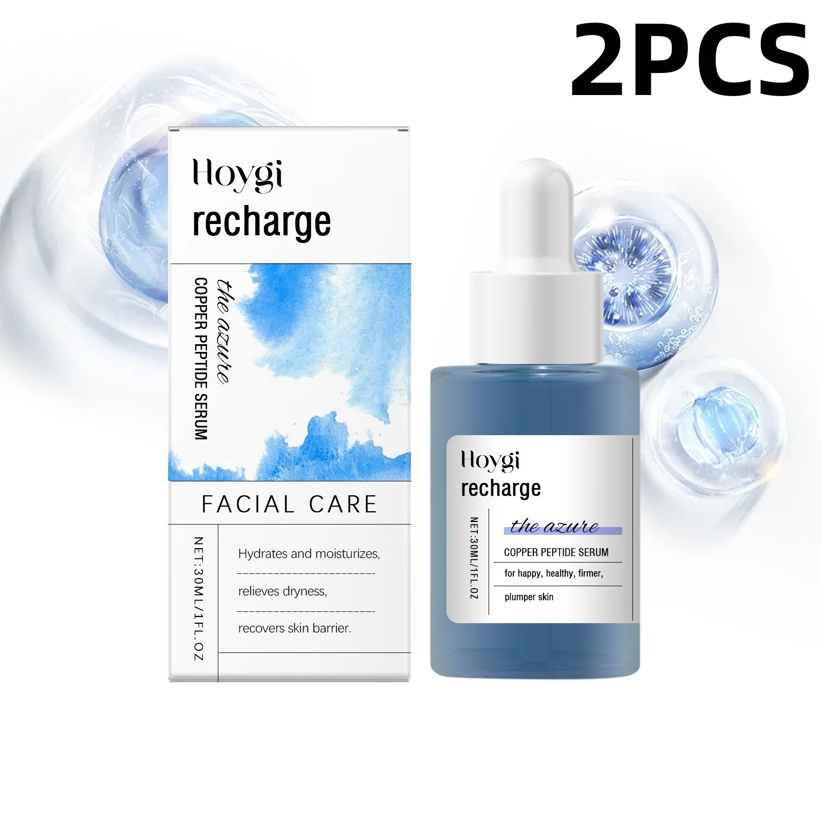 Blue Copper Peptide Serum – Anti-Aging & Hydrating Facial Treatment