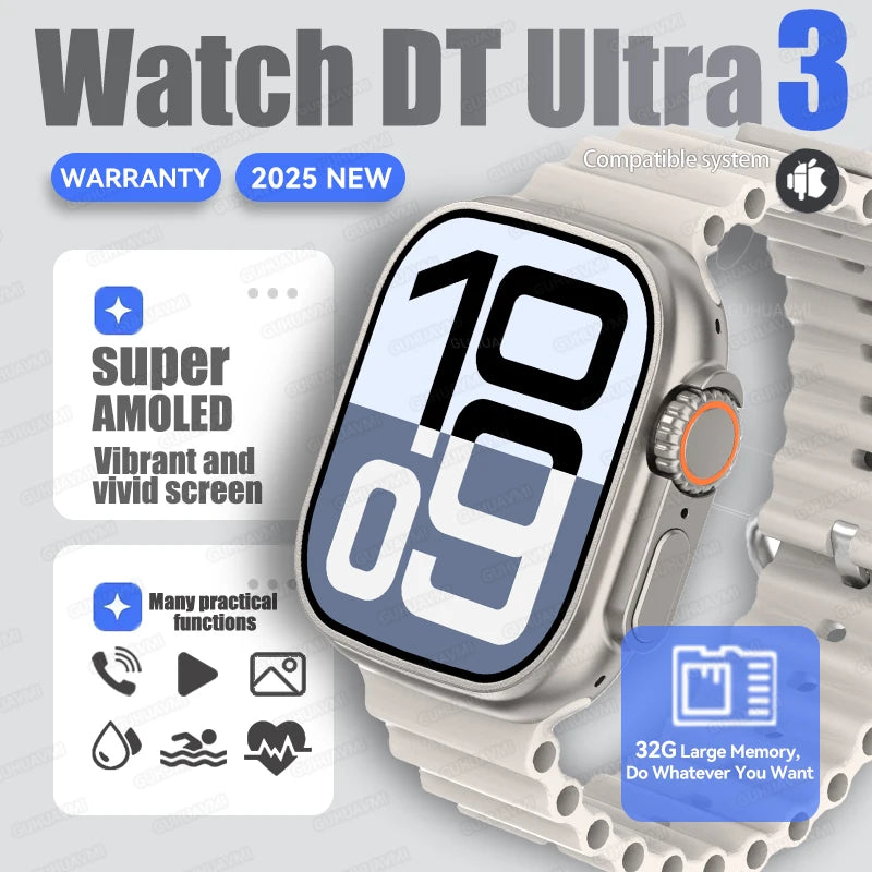 DT Ultra 3 Pro Smartwatch – GPS, NFC, BT Call, Waterproof