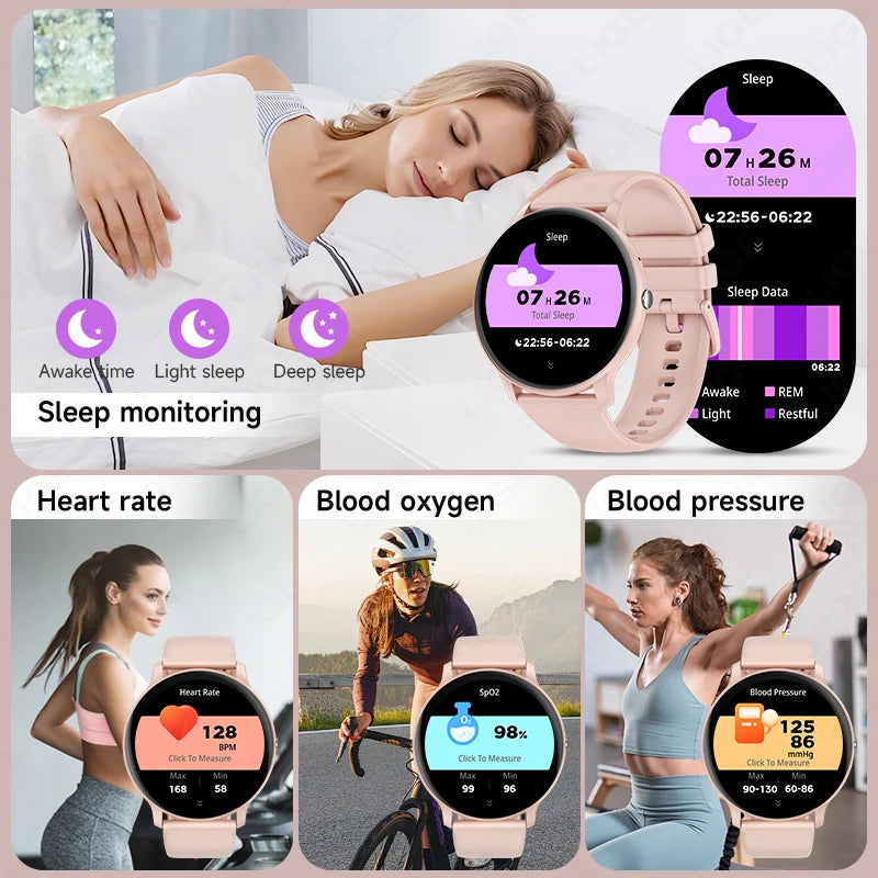 2025 Smartwatch for Men & Women – Bluetooth Call & Fitness Tracker