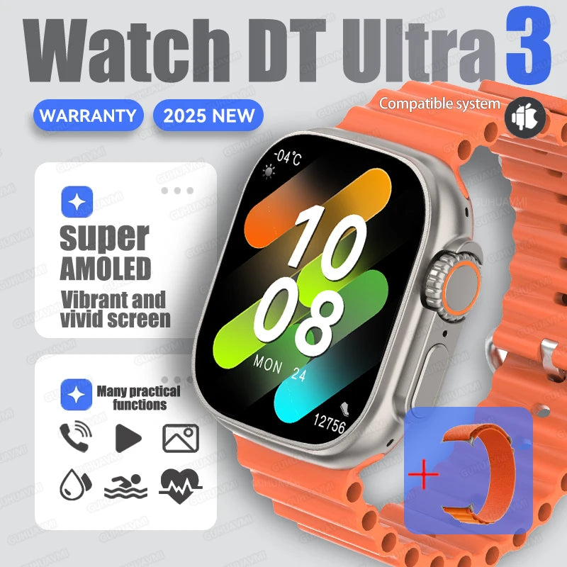 DT Ultra 3 Pro Smartwatch – GPS, NFC, BT Call, Waterproof