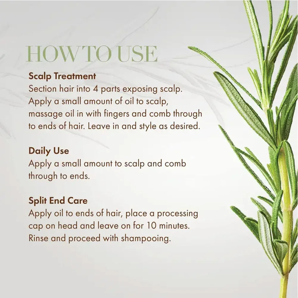 Hair Growth Essential Oil – Rosemary Mint Nourishing Hair Treatment