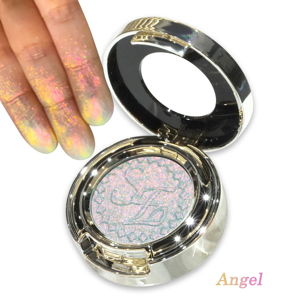 High-Pigment Multichrome Pearly Shimmer Eyeshadow – Long-Lasting