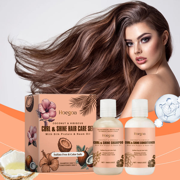 Hoegoa Coconut Hair Care Set – Shampoo & Conditioner