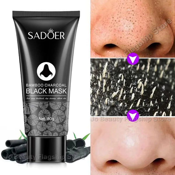 Bamboo Charcoal Blackhead Remover Mask – Peel-Off Pore Cleansing