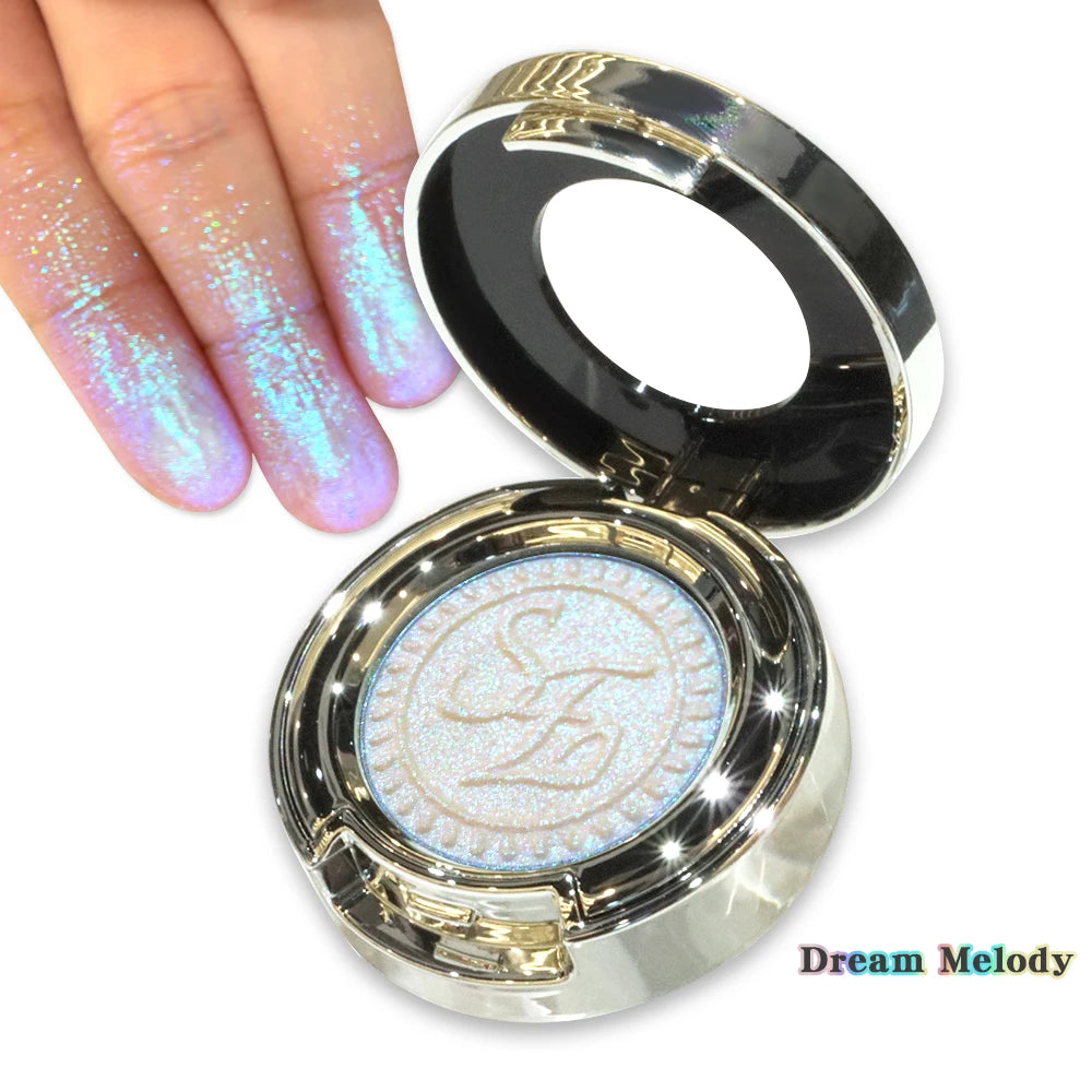 High-Pigment Multichrome Pearly Shimmer Eyeshadow – Long-Lasting