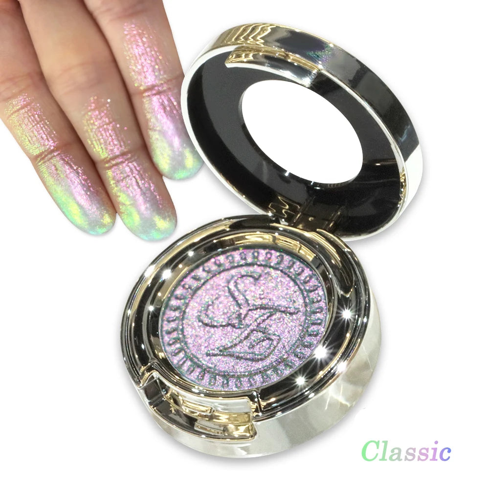 High-Pigment Multichrome Pearly Shimmer Eyeshadow – Long-Lasting