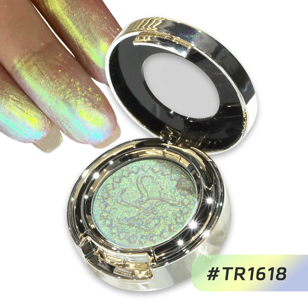 High-Pigment Multichrome Pearly Shimmer Eyeshadow – Long-Lasting