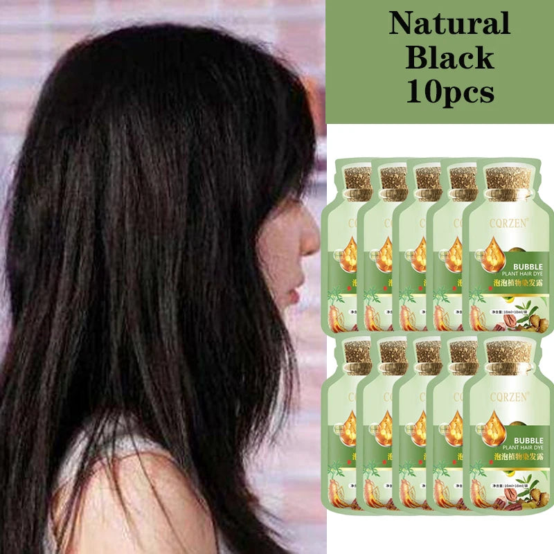 Herbal Hair Dye Shampoo – Gray Coverage & Hair Care