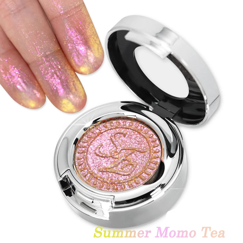 High-Pigment Multichrome Pearly Shimmer Eyeshadow – Long-Lasting