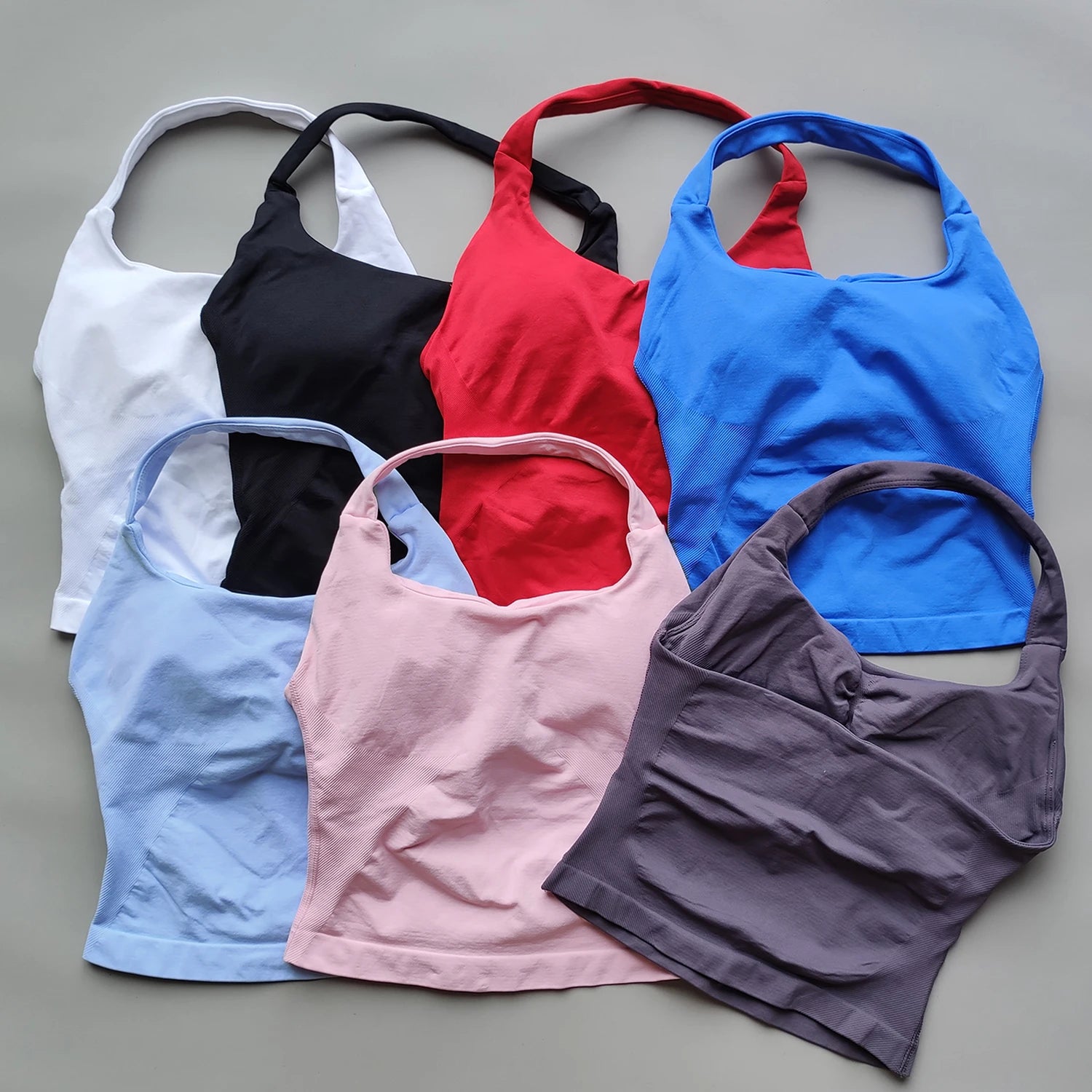 Women’s ARFTE Halter Top – Backless Push-Up Gym Vest