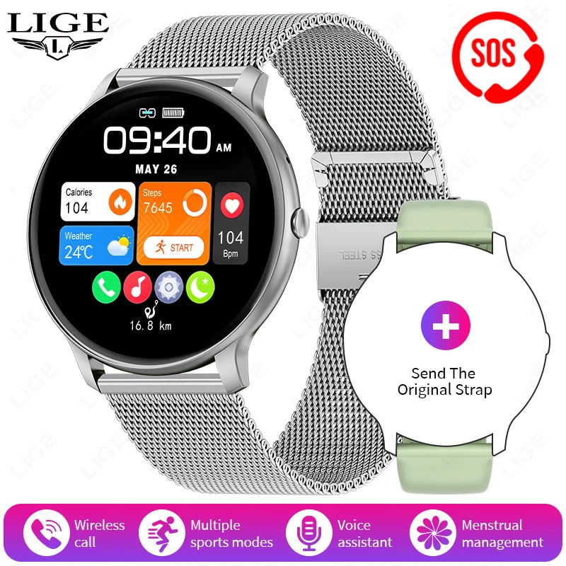 2025 Smartwatch for Men & Women – Bluetooth Call & Fitness Tracker