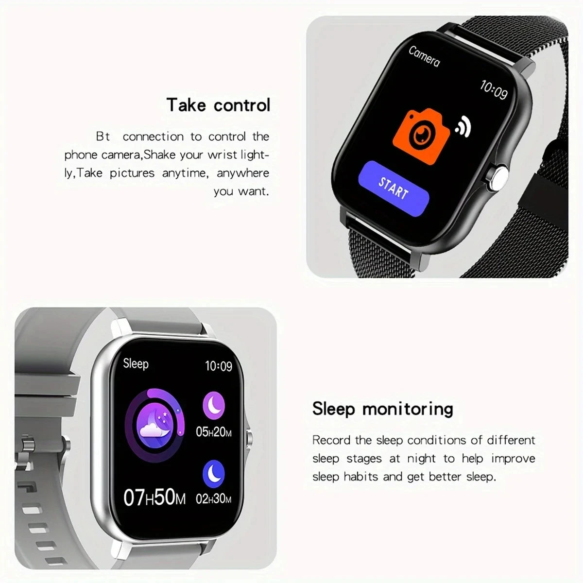 1.83” Smartwatch for Xiaomi – Men & Women Fitness Tracker with BT Call