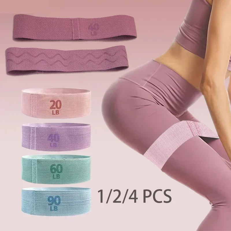 Elastic Fitness Bands – Resistance Bands for Butt, Leg & Strength Training