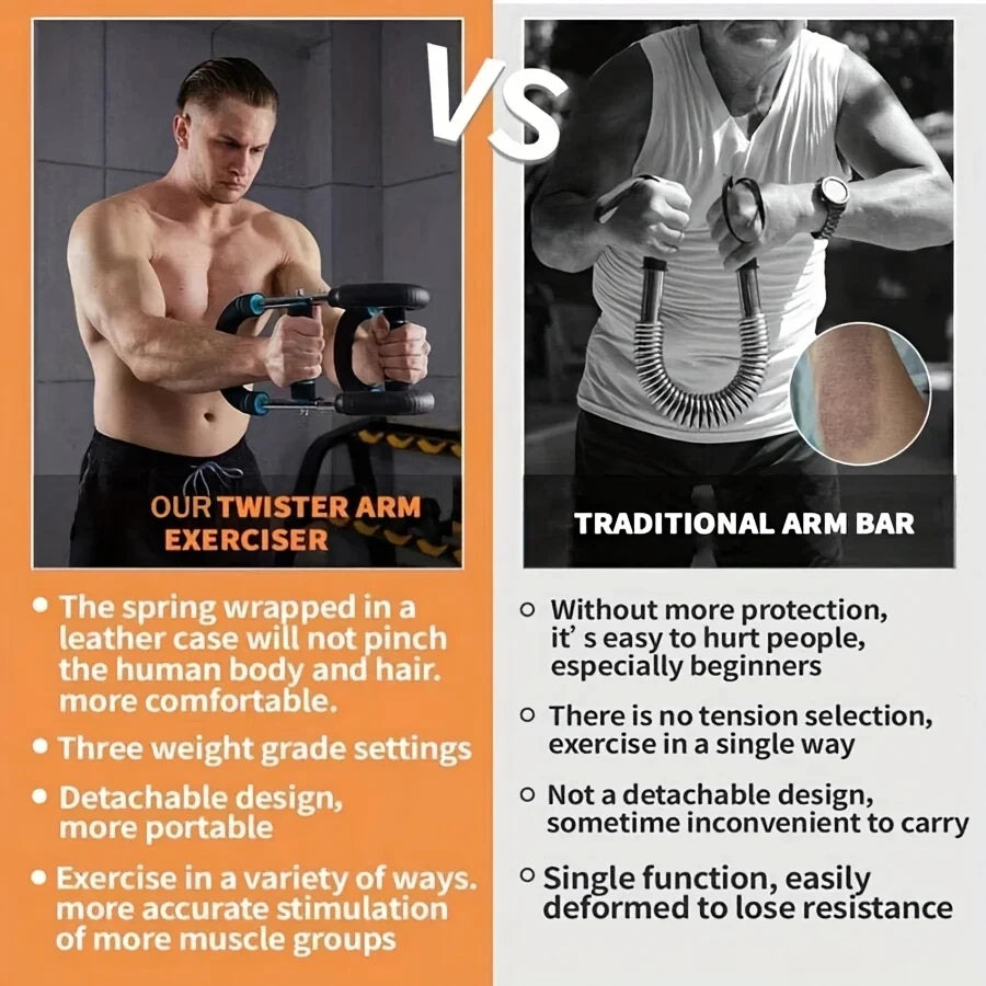 Adjustable Arm Exerciser – Wrist Strength Trainer and Chest Expander for Home Workouts