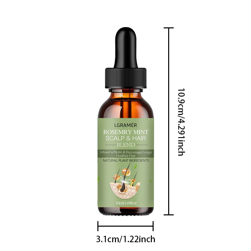 Hair Growth Essential Oil – Rosemary Mint Nourishing Hair Treatment