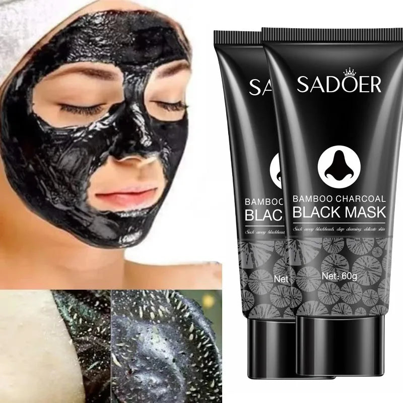 Bamboo Charcoal Blackhead Remover Mask – Peel-Off Pore Cleansing