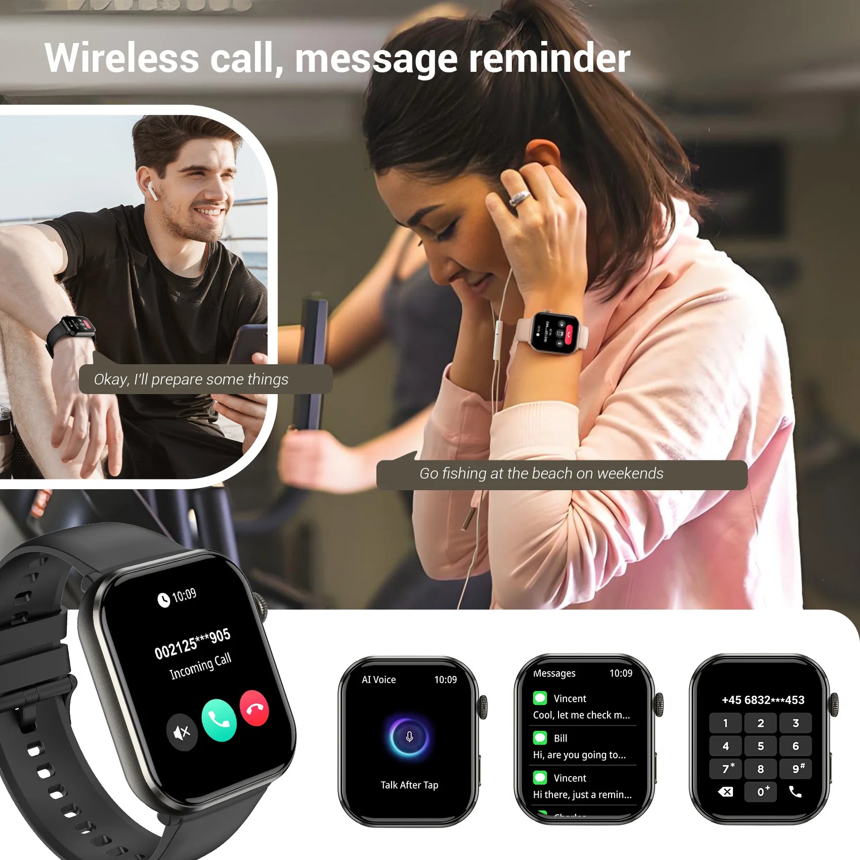 Blackview R60 Smartwatch 2025 – 1.96” AMOLED, Blood Oxygen & Fitness Tracker