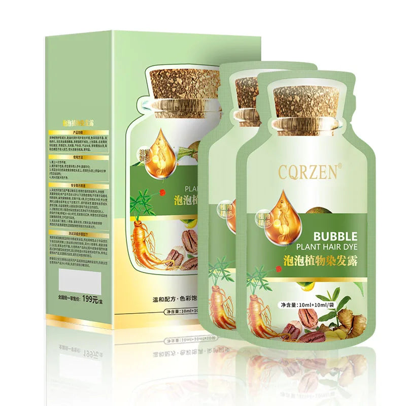 Herbal Hair Dye Shampoo – Gray Coverage & Hair Care