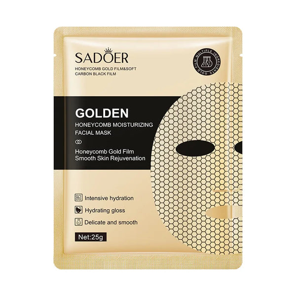 10pcs 24K Gold Facial Masks – Moisturizing & Firming Skincare