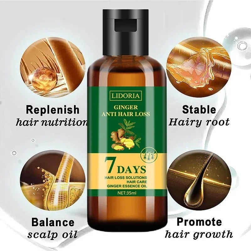 Ginger Hair Growth Serum – Anti-Hair Loss & Regrowth