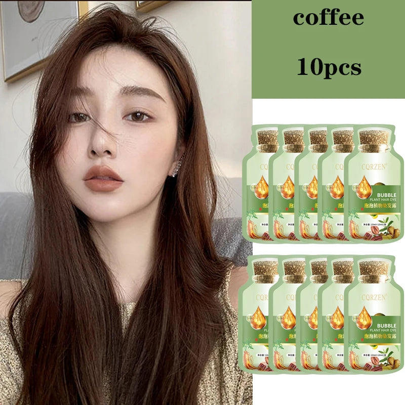Herbal Hair Dye Shampoo – Gray Coverage & Hair Care
