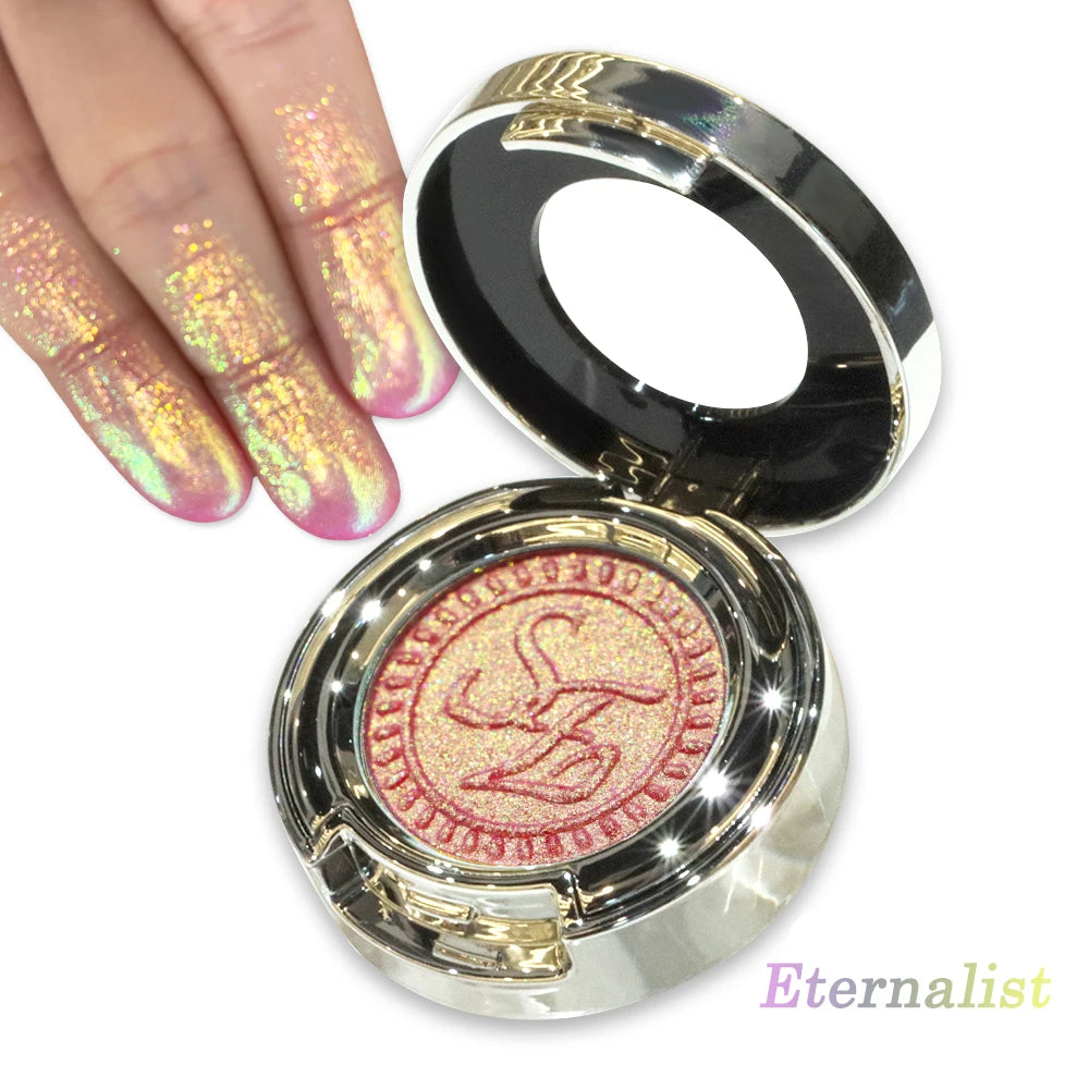 High-Pigment Multichrome Pearly Shimmer Eyeshadow – Long-Lasting